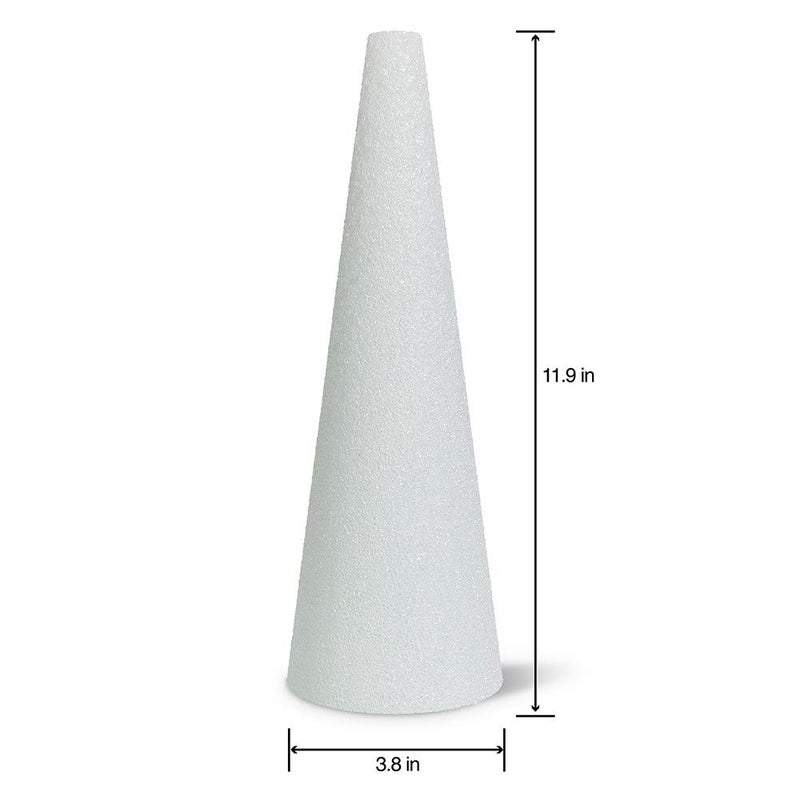 FloraCraft CraftFoM Cone 3.8 Inch x 11.9 Inch White - Image 2